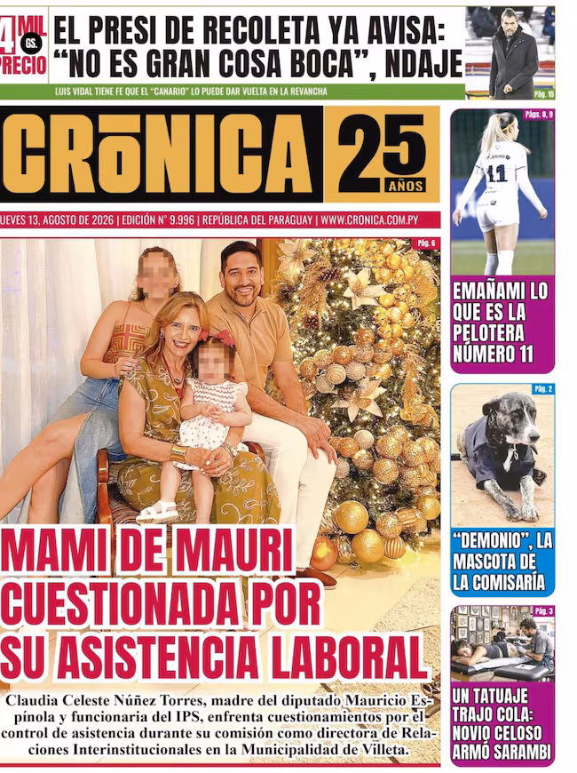 Tapa de Crónica