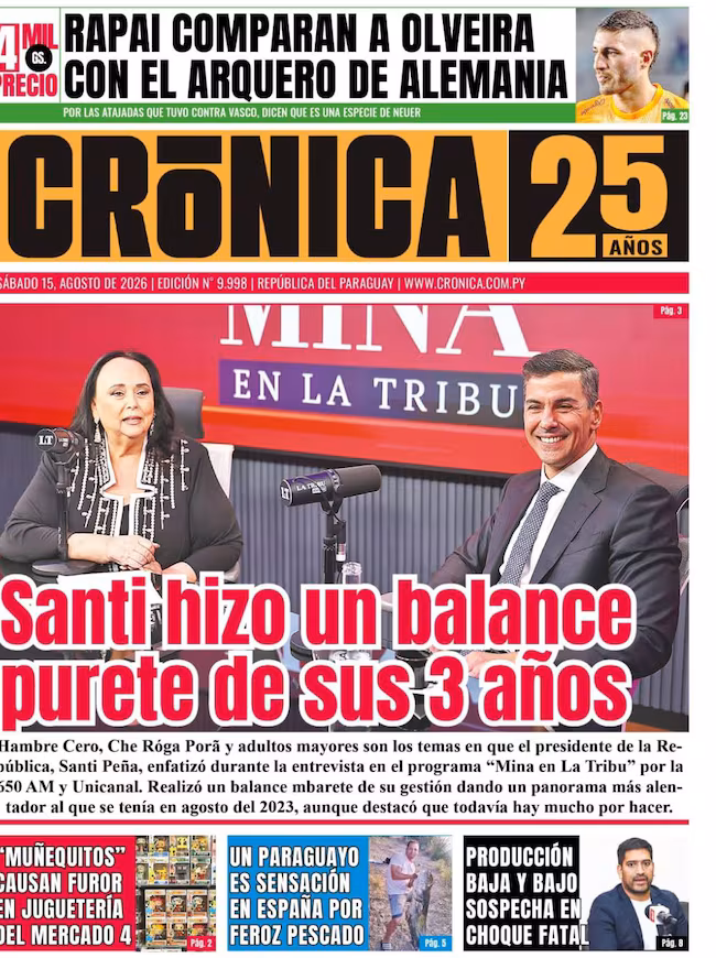 Tapa de Crónica