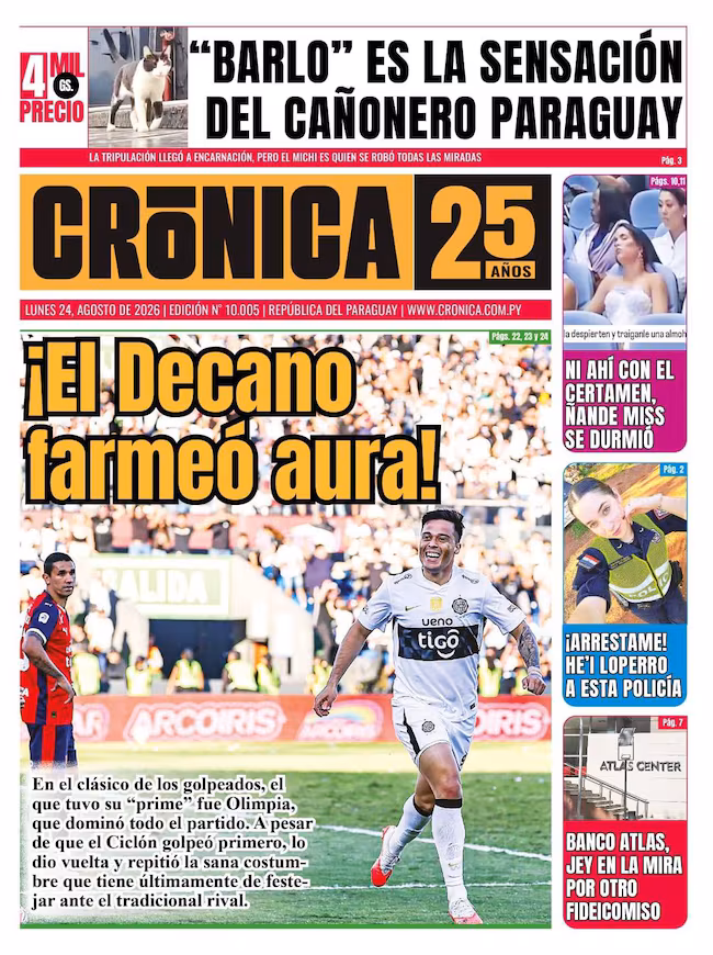 Tapa de Crónica
