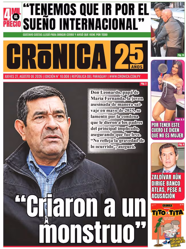 Tapa de Crónica
