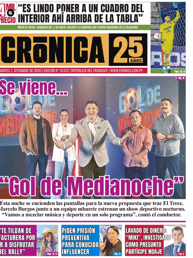 Tapa de Crónica